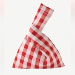 Uniqlo Checkered Knot Tote Bag + Surprise Tissue Box